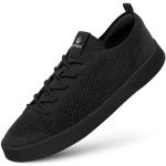Schwarze Giesswein Low Sneaker mit Schnürsenkel aus Textil atmungsaktiv für Damen Größe 42 