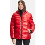 Reduzierte Rote Unifarbene Gil Bret Daunenjacken aus Jersey mit Kapuze für Damen Größe L für den für den Winter 