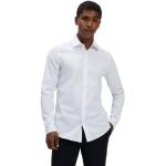 Weiße Langärmelige Kentkragen Hemden mit Kent-Kragen mit Knopf für Herren Größe L für den für den Winter 