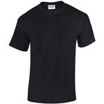 Schwarze Gildan T-Shirts für Herren Übergrößen 