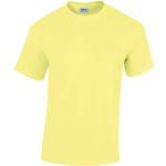 Gelbe Gildan T-Shirts aus Baumwolle für Herren Größe L 