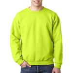 Reduzierte Neongrüne Gildan Herrensweatshirts Größe L 