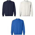 Marineblaue Gildan Herrensweatshirts aus Fleece Größe L 