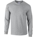 Graue Bestickte Gildan Damensweatshirts aus Baumwolle Größe 5 XL 