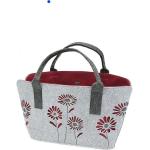 Bunte Blumenmuster Gilde Einkaufstaschen & Shopping Bags mit Blumenmotiv aus Filz für Damen 