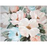 Pastellrosa Moderne Gilde Blumenbilder Querformat 90x120 