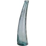Petrolfarbene 80 cm Gilde Runde Bodenvasen & Vasen für Pampasgras 80 cm glänzend aus Glas 