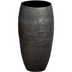 Schwarze 42 cm Gilde Runde Bodenvasen & Vasen für Pampasgras 23 cm aus Aluminium 