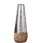 Champagnerfarbene Gilde Vasen & Blumenvasen gebürstet aus Metall 