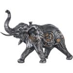 Kupferfarbene Antike 23 cm Elefanten Figuren 
