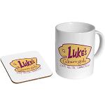 Gilmore Girls Lukes Diner Keramik Tee - Kaffeetasse + Untersetzer Geschenkset ...