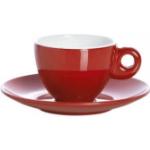 Rote Gimex Espresso-Sets aus Melamin lebensmittelecht 4-teilig 