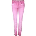 Rosa Gin Tonic Slim Fit Jeans mit Reißverschluss aus Denim für Damen Weite 31 