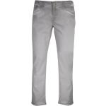 GIN TONIC Damen Straight Jeanshose Slim 5 Pocket Design Grey 31/34, Grey