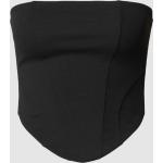 Schwarze Gina Tricot Bandeau-Tops & Tube-Tops mit Reißverschluss aus Polyester für Damen Größe M 