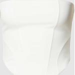 Offwhitefarbene Gina Tricot Bandeau-Tops & Tube-Tops mit Reißverschluss aus Polyester für Damen Größe M 