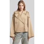 Beige Gina Tricot Mini Trenchcoats kurz aus Baumwolle für Damen Größe L für den für den Herbst 