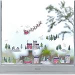 Ginger Ray Weihnachts-Schnee-Szene, wiederverwendbar, Fensteraufkleber, Dekoration