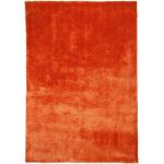 Orange Gino Falcone Rechteckige Hochflorteppiche aus Kunstfaser 