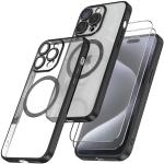 Reduzierte Silberne iPhone 15 Pro Max Hüllen durchsichtig aus Silikon mit Schutzfolie 