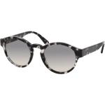 Graue Armani Giorgio Armani Runde Sonnenbrillen mit Sehstärke aus Kunststoff für Damen 