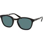Schwarze Armani Giorgio Armani Runde Sonnenbrillen polarisiert aus Kunststoff für Herren 