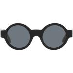 Schwarze Armani Giorgio Armani Runde Runde Sonnenbrillen aus Acetat für Damen 