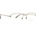 Braune Armani Giorgio Armani Halbrand Brillen aus Metall für Herren 