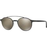 Hellbraune Armani Giorgio Armani Verspiegelte Sonnenbrillen aus Kunststoff für Herren 