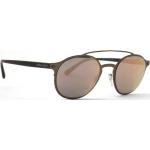 Braune Armani Giorgio Armani Verspiegelte Sonnenbrillen aus Metall für Herren 