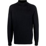 Blaue Elegante Armani Giorgio Armani Rollkragen Herrensweatshirts aus Wolle Größe XXL für den für den Winter 
