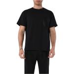 Schwarze Giorgio Brato T-Shirts aus Glattleder für Herren Größe S 