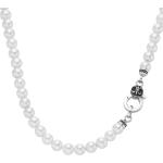 GIORGIO MARTELLO MILANO Perlenkette mit weißen Muschelkern-Perlen, Silber 925