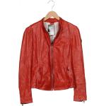 Reduzierte Rote Gipsy Übergangsjacken aus Leder für Damen Größe S für den für den Herbst 