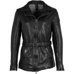 Reduzierte Schwarze Gipsy Maxi Lange Lederjacken mit Reißverschluss aus Leder für Damen Größe 3 XL 