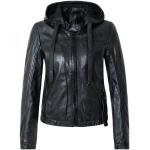 Reduzierte Schwarze Unifarbene Gipsy Übergangsjacken mit Reißverschluss aus Leder für Damen Größe XS 