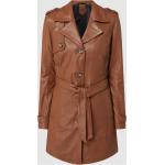 Braune Gipsy Trenchcoats aus Leder für Damen Größe XS für den für den Herbst 