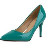 Grüne Lack-Optik Elegante Spitze High Heels & Stiletto-Pumps für Damen Größe 36 