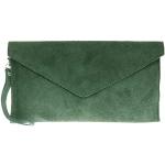Grüne Elegante Girly Handbags Clutches aus Veloursleder für Damen 