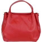 Girly Handbags Eimer-Handtasche aus echtem Leder Rot