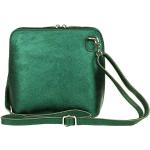 Girly Handbags Umhängetasche aus Leder mit Metallic-Echtem Leder