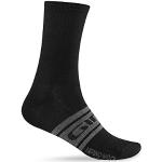 Giro Fahrradsocken Merino Wool Seasonal Socken, Black/Charcoal Clean, L, 265008007