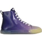 Reduzierte Violette Lack-Optik GIUSEPPE ZANOTTI Runde Low Sneaker aus Lackleder für Herren Größe 42,5 