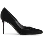 Reduzierte Schwarze GIUSEPPE ZANOTTI Spitze High Heels & Stiletto-Pumps aus Leder für Damen Größe 36 mit Absatzhöhe über 9cm 
