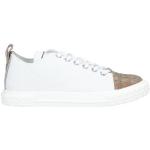 Reduzierte Weiße Animal-Print GIUSEPPE ZANOTTI Low Sneaker mit Schnürsenkel aus Leder für Herren Größe 39,5 