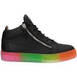 Reduzierte Schwarze GIUSEPPE ZANOTTI High Top Sneaker & Sneaker Boots mit Reißverschluss aus Leder für Herren Größe 41,5 