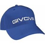 Blaue Givova Basecaps für Kinder & Baseball-Caps für Kinder mit Klettverschluss aus Baumwolle 