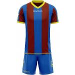 Givova Fußball Set Trikot mit Shorts Kit Catalano blau/dunkelrot M
