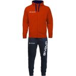 Givova King Cotone Terry Poker Track Suit (LF28) red/blue
