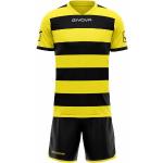 Givova Rugby Set Trikot mit Shorts schwarz/gelb M